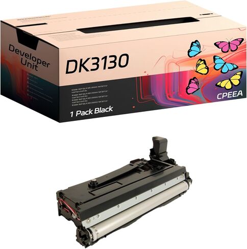 Compatible for Kyocera DK3130 Developer Unit Work for Kyocera ECOSYS M3550idn M3560idn FS-4100DN FS-4200DN FS-4300DN Printers, with Chip, High Yield 250000 Pages, Clear Printing (1 Pack Black) in Saudi Arabia