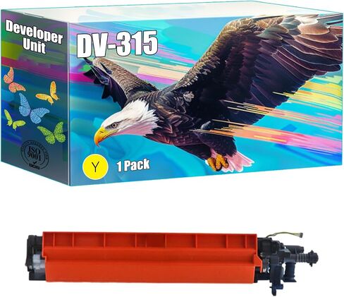 DV-315 Developer Unit Compatible for Konica Minolta bizhub C250i C251i C300i C301i C360i C361i Printers, High Yield 800000 Pages, Bright Colors Clear Printing (1 Pack Cyan) in Kuwait