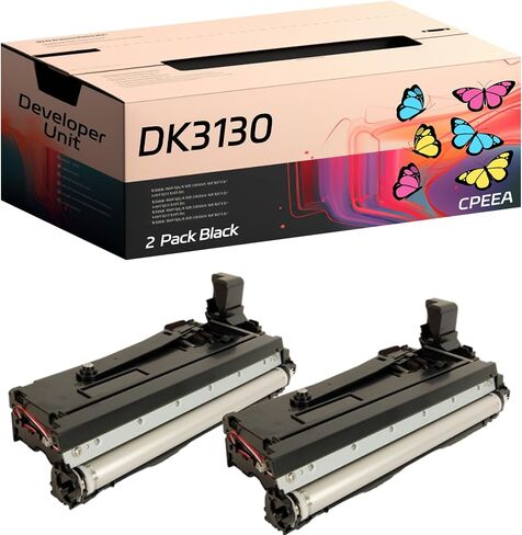 Compatible for Kyocera DK3130 Developer Unit Work for Kyocera ECOSYS M3550idn M3560idn FS-4100DN FS-4200DN FS-4300DN Printers, with Chip, High Yield 250000 Pages, Clear Printing (1 Pack Black) in Saudi Arabia