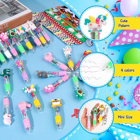 Stationery Party Favors, 24 Pack Birthday Goodie Bags for Kids with Multicolor Pen Mini Notebooks for Goodie Bag Stuffers Classroom Gifts for Kids Class Gift Rewards Prizes in Kuwait