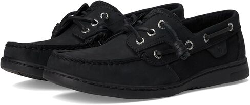 Sperry Mens Shoes Women's Rosefish Boat Shoe, Black, 6.5 Wide in Saudi Arabia