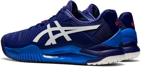 ASICS Men's GEL-RESOLUTION 8 2E Tennis Shoes, 12.5, DIVE BLUE/WHITE in Saudi Arabia
