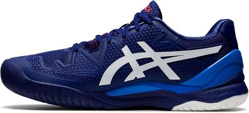 ASICS Men's GEL-RESOLUTION 8 2E Tennis Shoes, 12.5, DIVE BLUE/WHITE in Saudi Arabia