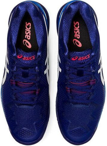 ASICS Men's GEL-RESOLUTION 8 2E Tennis Shoes, 12.5, DIVE BLUE/WHITE in Saudi Arabia