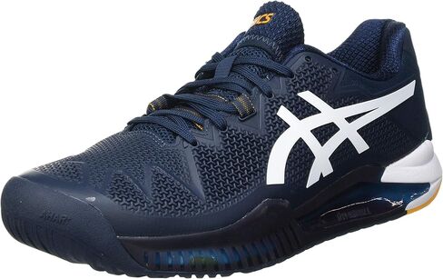 ASICS Men's GEL-RESOLUTION 8 2E Tennis Shoes, 12.5, DIVE BLUE/WHITE in Saudi Arabia