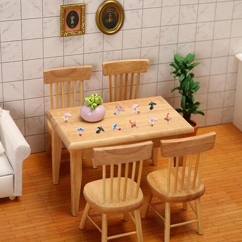 200 Pieces Tiny Mushroom Decor for Dollhouse Miniatures Mini Mushroom for Crafts Micro Resin Things for Dollhouse Fairy Garden Micro Landscaping Decoration in Saudi Arabia