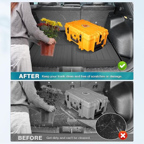 Mixsuper Cargo Liner for Tahoe 2015-2020, Trunk Mat for Tahoe Accessories All Weather Cargo Mat Rear Trunk Liner Black in Kuwait