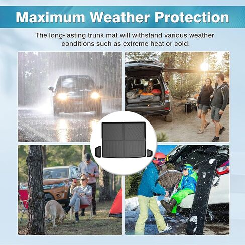 Mixsuper Cargo Liner for Tahoe 2015-2020, Trunk Mat for Tahoe Accessories All Weather Cargo Mat Rear Trunk Liner Black in Kuwait