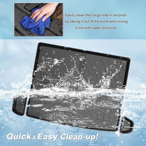 Mixsuper Cargo Liner for Tahoe 2015-2020, Trunk Mat for Tahoe Accessories All Weather Cargo Mat Rear Trunk Liner Black in Kuwait