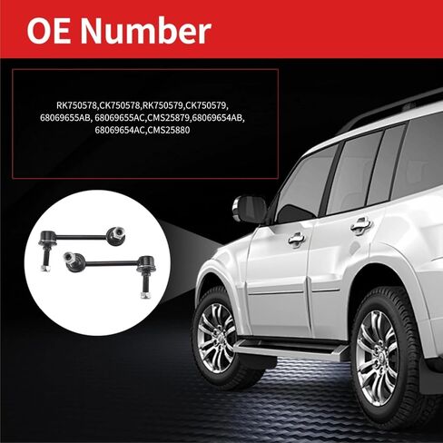 2PCS Front Stabilizer Sway Bar End Links Compatible With 2006-2019 DODGE CHARGER CHALLENGER 2005-2008 DODGE MAGNUM RWD 2005-2019 CHRYSLER 300 RWD K80822 K80823 in Saudi Arabia