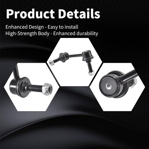 2PCS Front Stabilizer Sway Bar End Links Compatible With 2006-2019 DODGE CHARGER CHALLENGER 2005-2008 DODGE MAGNUM RWD 2005-2019 CHRYSLER 300 RWD K80822 K80823 in Saudi Arabia