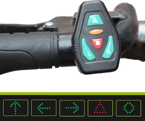 حقيبة ظهر Cyglo للسلامة لركوب الدراجات مع مؤشرات إشارة LED خلفية. حقيبة ظهر عاكسة مع أضواء اتجاه وامضة in Kuwait