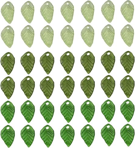 سحر السوار الخضراء لورقة المصغرة المجوهرات صنع سحر حلق الصخور المصغرة معلقات أوراق صغيرة قلادة لصنع المجوهرات مورد حرفة in Kuwait