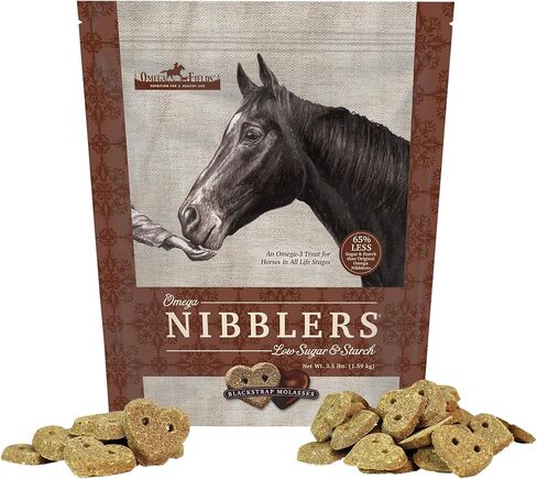أوميغا nibblers منخفض السكر والنشا للخيول ، دبس السكر الأسود بنكهة (3.5) in Kuwait