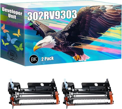 302RV93030 Developer Unit Compatible for Kyocera ECOSYS M2040dn M2540dw M2635dw M2640idw P2040dw P2235dw Printers, High Yield 100000 Pages, Bright Colors Clear Printing (2-Pack Black) in Kuwait