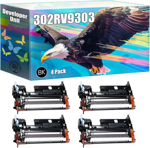 302RV93030 Developer Unit Compatible for Kyocera ECOSYS M2040dn M2540dw M2635dw M2640idw P2040dw P2235dw Printers, High Yield 100000 Pages, Bright Colors Clear Printing (2-Pack Black) in Kuwait