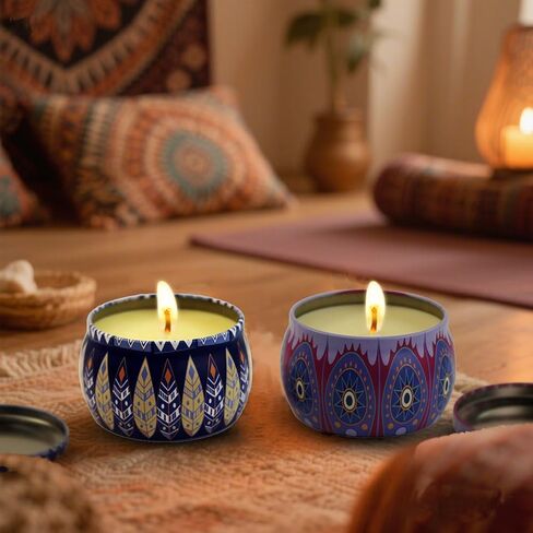 Scented Candles Gifts Set for Women, 4 Pack Aromatherapy Candles for Home Scented, Stress Relief Gifts for Women, Ideal for Birthday, Christmas, Thanksgiving, Mother's Day in Saudi Arabia