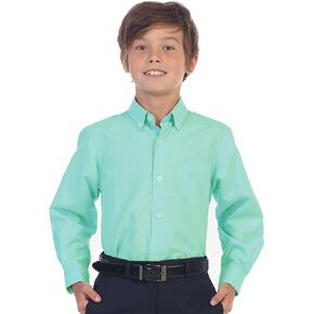 Gioberti Boy's Oxford Long Sleeve Dress Shirt
