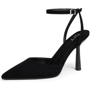 Closed Toe Ankle Strap Heels Women Pumps Pointed Toe Heeled Sandals for Women Stiletto Wedding Dress Shoes