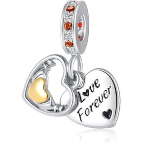 Evil Eye Claddagh Pendant Charm Good Luck Heart Love Gold Bead for Pandora Bracelet