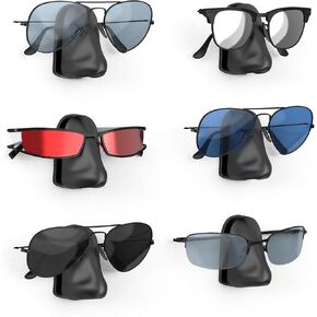 bordedor 6 Pcs Nose Shaped Holder for Glass, Easy Wall Mounted with Strong Adhesive, Fit Snugly on Eyeglass Holder Stand in Saudi Arabia