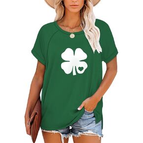 FERYSHE Womens Summer Tops Casual Short Sleeve Tee Side Split T Shirts
