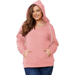 Plus-Size Hoodies for Women Winter Pullover Sweatshirts Hoodies 1XL-5XL