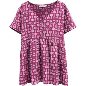 Ayurvastram Tia Viscose Rayon Embroidered, Bell Sleeves Tunic Top Bouse
