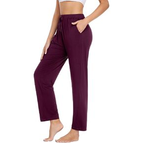 Womens Yoga Sweatpants Stretch Wide Leg Loose Lounge Pants with Pockets Comfy Casual Workout Pants in Saudi Arabia