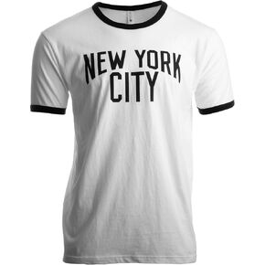 New York City | Iconic NYC Lennon Ringer Vintage Retro Style Men Women T-Shirt