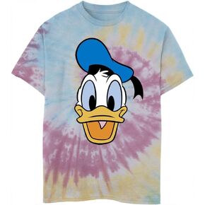Disney Kids Characters Big Face Donald Boys Short Sleeve Tee Shirt