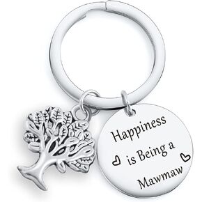 Nothers New Grandma Keychain First Time Mawmaw Jewelry Future Grandma Gift Future Mawmaw Keychain