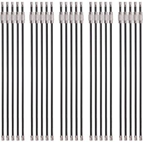 Keychain, 25 Pack of 6.3 Inches Stainless Steel Wire Ring 2mm Cable Loop Rings for Hanging Luggage Tag, Keyrings and ID Tag Keepers (Yellow)