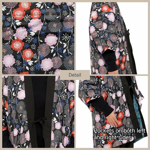 النمط الياباني Hanten غسيل يدوي ذو وجهين لا يمثل مشكلة من البوليستر مقاس واحد يناسب الجميع in Kuwait