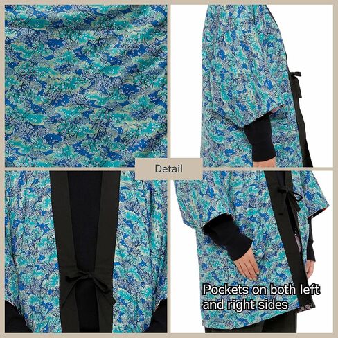 النمط الياباني Hanten غسيل يدوي ذو وجهين لا يمثل مشكلة من البوليستر مقاس واحد يناسب الجميع in Kuwait