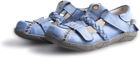 صندل جلدي مجدول ومغلق من الأمام للنساء من TMA EYES in Saudi Arabia