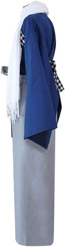 ملابس Kendo Kimono Cosplay Japanese Samurai Kimono Costume Kashuu Kiyomitsu Hakama بنطلون أنيمي فاخر (أزرق، L) in Kuwait