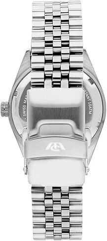 CARIBE 31mm LADY 3H S/WHI W/DIAM DIAL BR, Silver in Kuwait