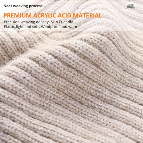 قبعة شتوية دافئة للجنسين من DANMY، قبعات صوفية ناعمة متماسكة للرجال والنساء، قبعة حياكة للرجال والنساء، واقي أذن للرجال in Kuwait