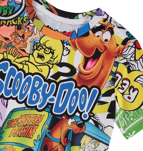 تي شيرت سكوبي دو للأولاد 4-20 بأكمام قصيرة وطباعة كلاسيكية بالكامل برسوم سكوبي آند ذا جانج in Kuwait