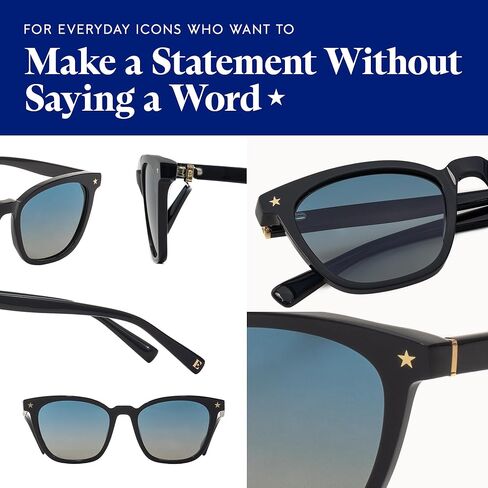 نظارات إلتون جون للرجال والنساء، نظارات شمسية مستقطبة - نظارات شمسية بعدسات مستقطبة وحماية 100% من الأشعة فوق البنفسجية in Kuwait