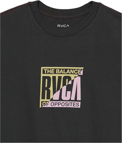 تي شيرت RVCA للأولاد بأكمام قصيرة برسومات قياسية للخريف in Saudi Arabia