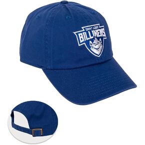 Desert Cactus Saint Louis University Baseball Hat Billikens SLU Brimmed Embroirderd Cap Adjustable Cloth Strap Adult (Style A) Blue