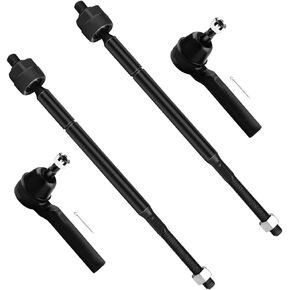 SCITOO 4pcs Front Suspension Kit Inner Outer Tie Rod End Fit 2008-2013 For Dodge Grand Caravan For Chrysler Town & Country 2009-2012 For Vw For Routan