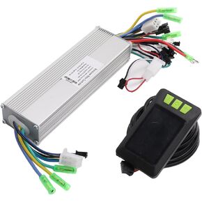 Vbestlife 24‑48V 350W Brushless Motor Controller with Waterproof Colorful LCD Display Meter Compatible with Electric Bike Scooter Dual Drive Controller Electric Bicycle Modification Accessories
