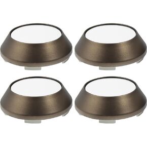 ACROPIX 65mm Dia 5 Clips Wheel Tyre Center Hub Caps Covers for Vehicle Bronze Tone Gloss Blue - Pack of 4