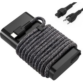 بديل شاحن الكمبيوتر المحمول HP USB C الجديد النحيف 65 وات لجهاز HP Spectre x360، EliteBook x360، Envy، Elite x2، Split x2، HP Chromebook، ProBook Fast Charging Type C Travel Power Cord in Kuwait