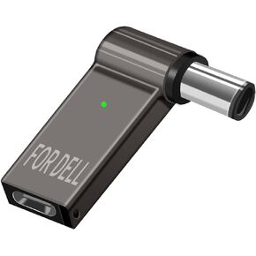 USB C to 7.4mm Laptop Charging Adapter Female Type C to Male DC 7.4 x 5.0mm Barrel Jack Plug Converter 100W PD Power Charger Connector Tips for 06TM1C Latitude Inspiron 14 14R 15 15R 5521 17 17R Dell