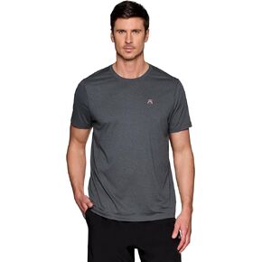 Avalanche Logo T-Shirt for Men, Stretch Jersey Short Sleeve Crewneck Tee for Hiking, Workouts, Running, Casual Wear
