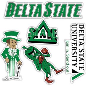 Desert Cactus Delta State University Sticker Statesmen DSU Stickers Vinyl Decals Laptop Water Bottle Car Scrapbook T2 (Type 2) in Saudi Arabia